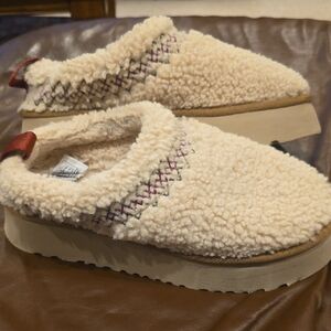 UGG Womens Tazz Heritage Braid Natural Women's Slippers Sz 11